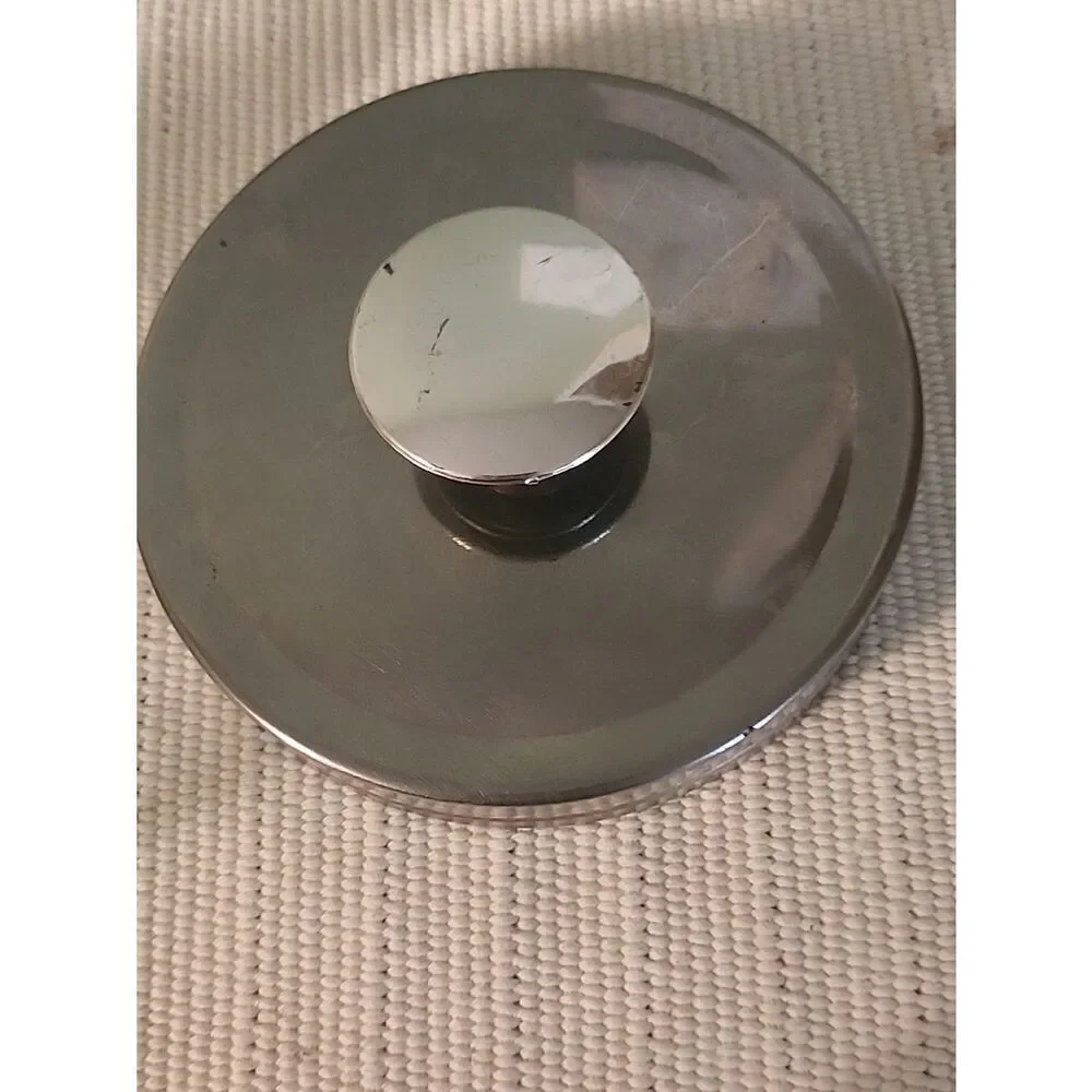 Clear Glass Kitchen Canister with Silver Lid